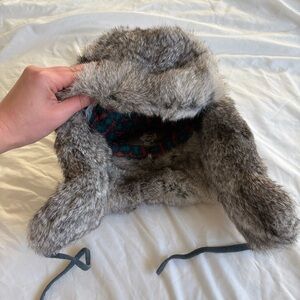 vintage fur trapper hat